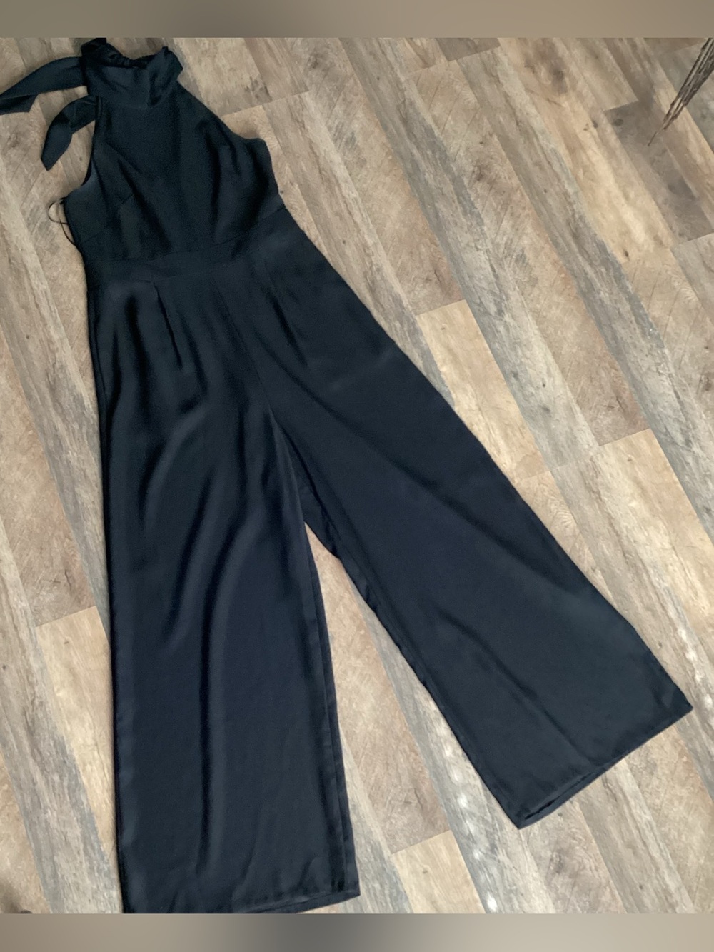 Vince Camuto Black Halter Wide-Leg Jumpsuit - Women Pants & Jumpsuits
